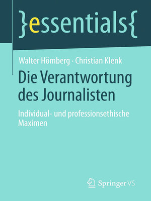 cover image of Die Verantwortung des Journalisten